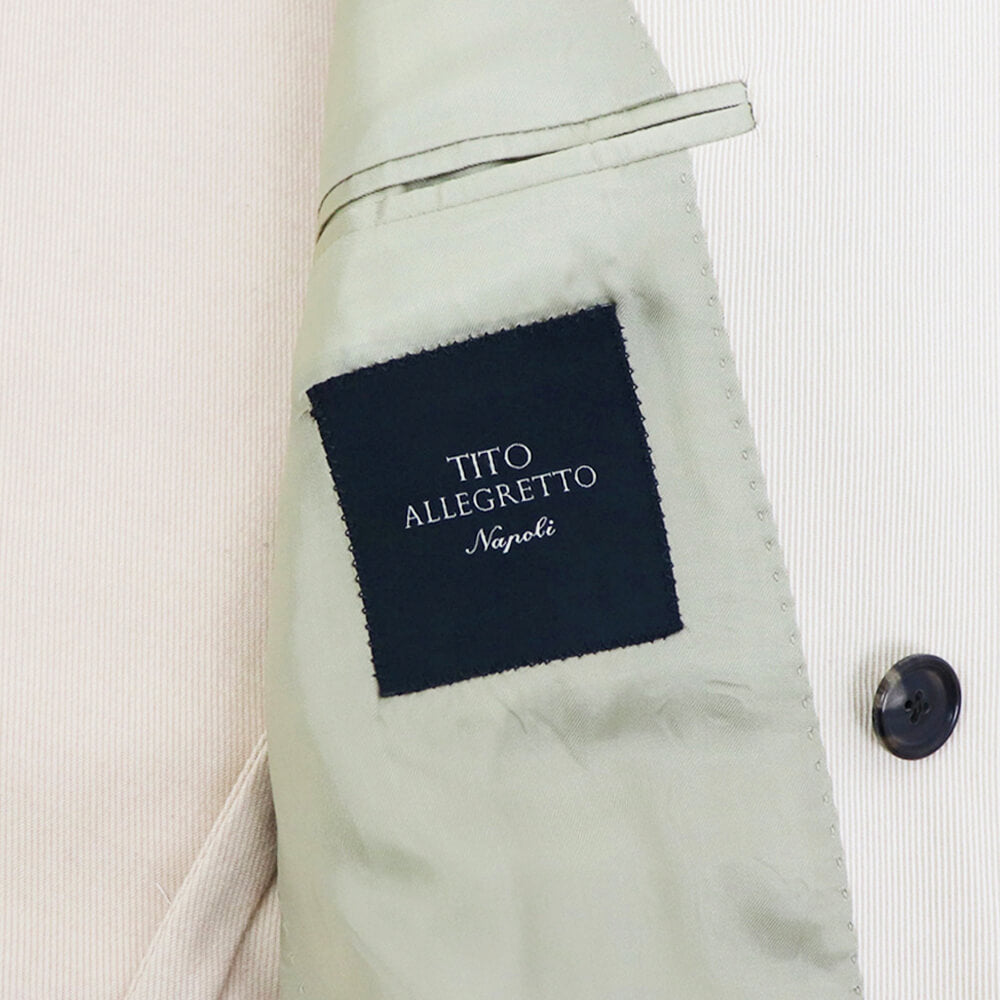 TITO ALLEGRETTO（ティト アレグレット）ダブルブレスト ジャケット コットンジャケット【オフホワイト】国内正規品