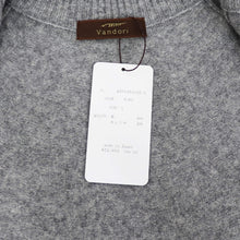 画像をギャラリービューアに読み込む, Vandori（ヴァンドリ）カシミヤブレンド ハイネックジップ ブルゾン【ミディアムグレー】国内正規品
