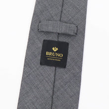 画像をギャラリービューアに読み込む, BRUNO（ブルーノ）スフォデラートトレピエゲ ウールタイ DORMEUIL / ドーメル 生地使用 トレピエゲ 三つ折り ウール ネクタイ【ライトグレー】正規販売店
