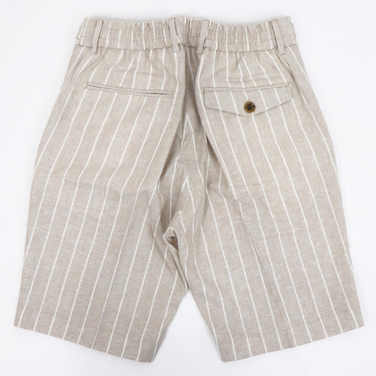 BERWICH（ベルウィッチ）BERTO SHORT  リネンストライプ ショート パンツ【ベージュ×ホワイト ストライプ】国内正規品