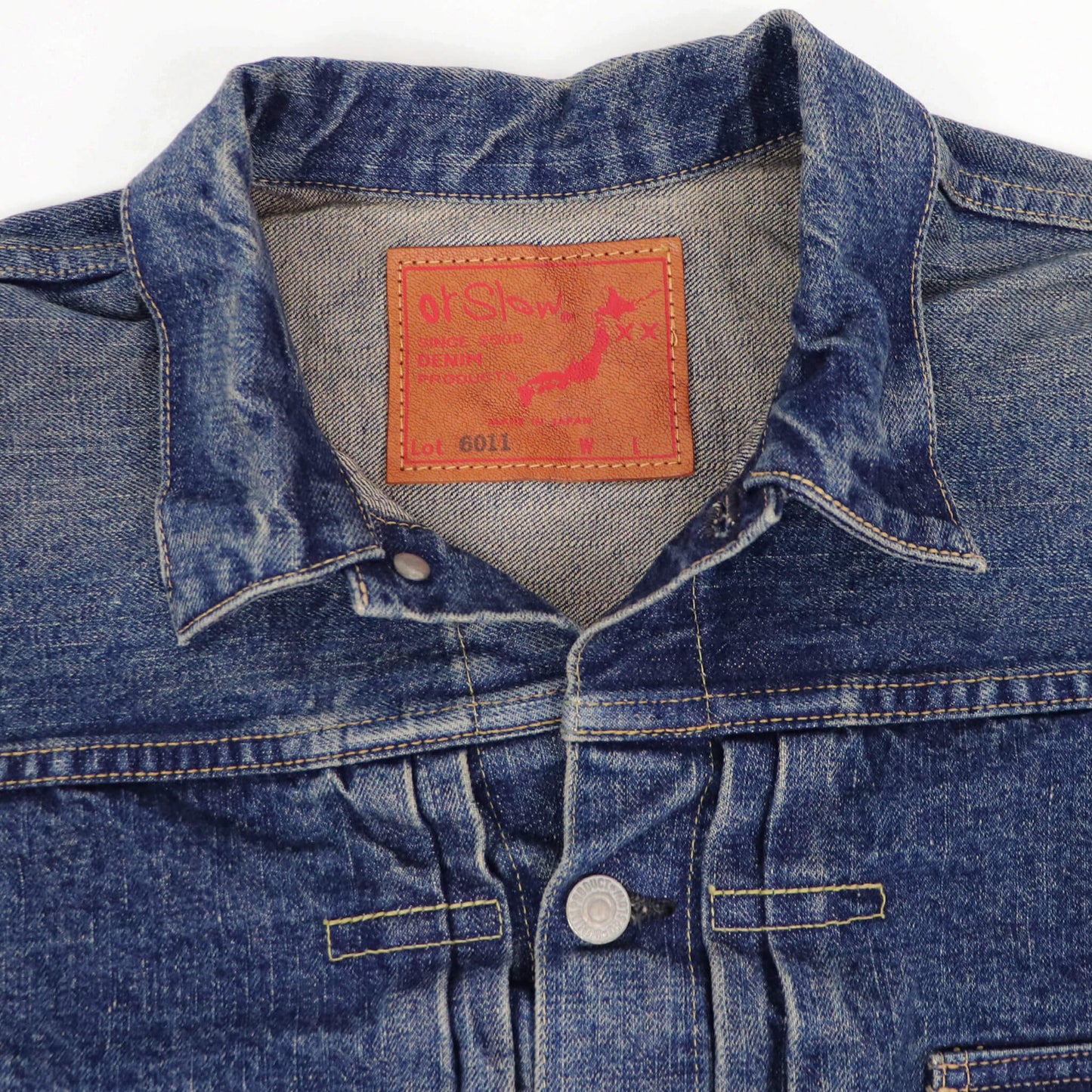 orSlow（オアスロウ）TYPE1 PLEATED FRONT DENIM BROUSE 03-6011 デニムトラッカージャケット【YEAR WASH】国内正規品