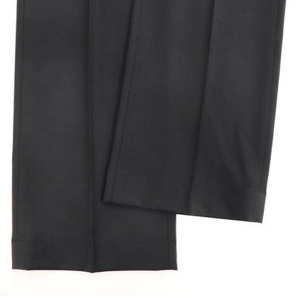 BERWICH（ベルウィッチ）LUCANO LONG ノープリーツ ワイドテーパード ストレッチ パンツ【ブラック】国内正規品