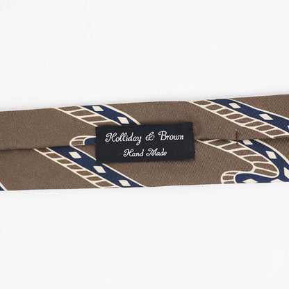 HOLLIDAY&BROWN（ホリデーアンドブラウン）ハンドメイド シルク タイ【ライトブラウン】国内正規品