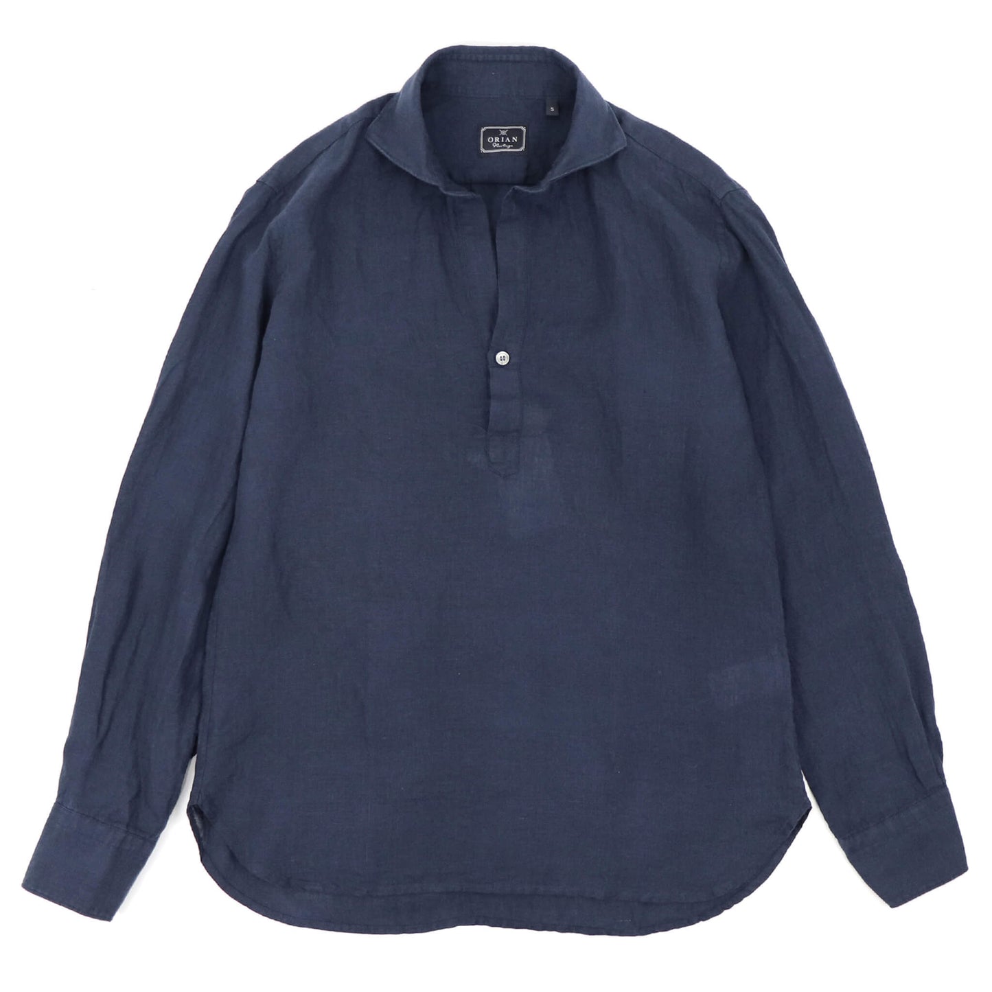 ORIAN（オリアン）プルオーバー リネンシャツ【ネイビー】国内正規品