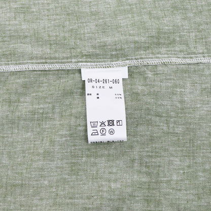 ORIAN（オリアン）リネンコットン カプリシャツ【ライトグリーン】国内正規品