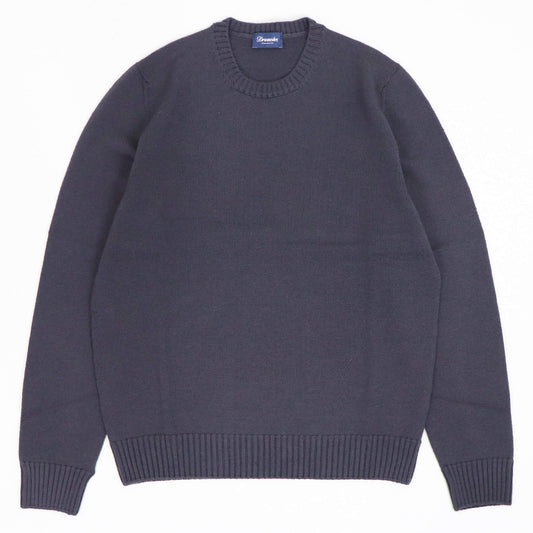 Drumohr（ドルモア）クルーネックニット 8ゲージ【グレー】国内正規品