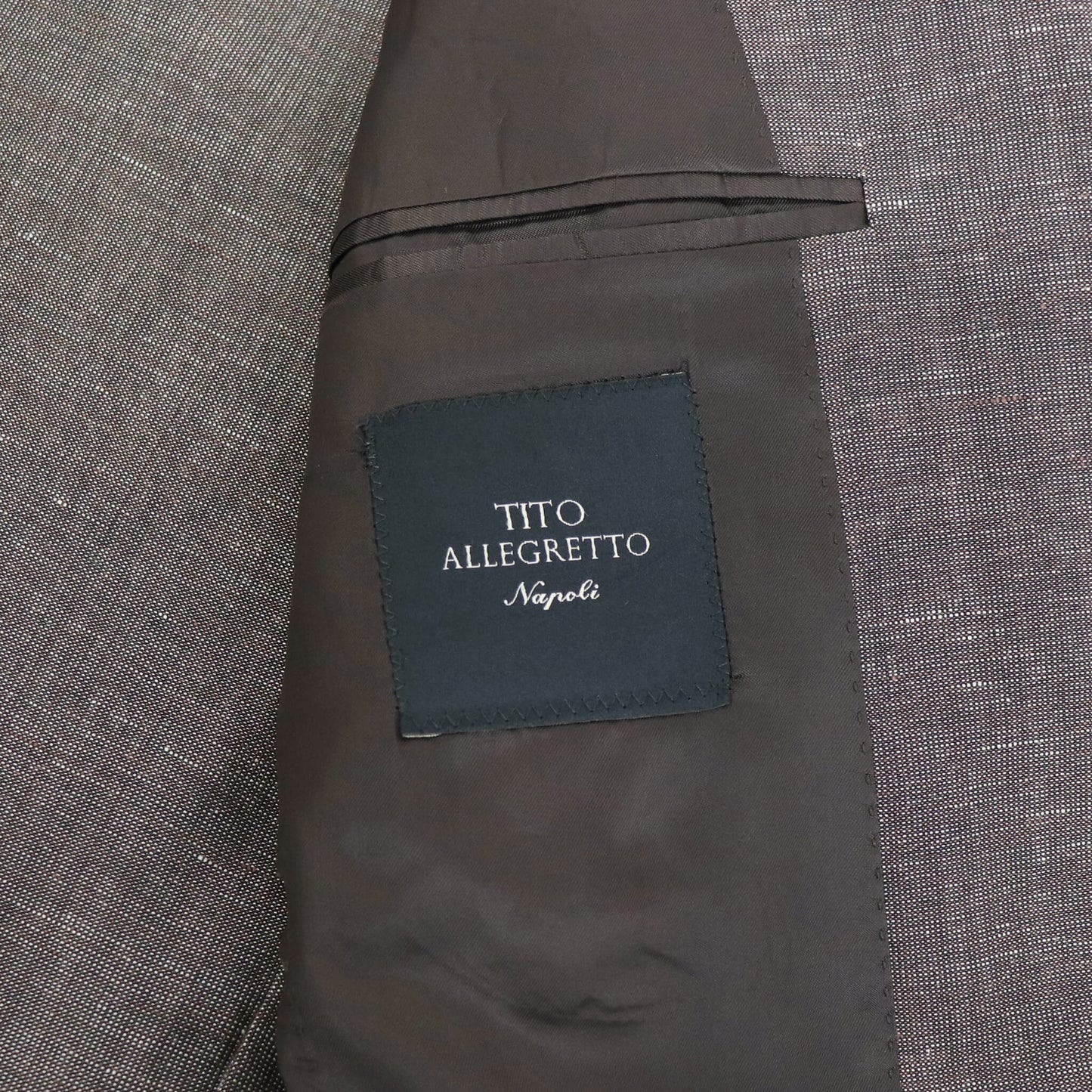 TITO ALLEGRETTO（ティト アレグレット）シングル ジャケット ウールリネン ジャケット【ブラウン】国内正規品