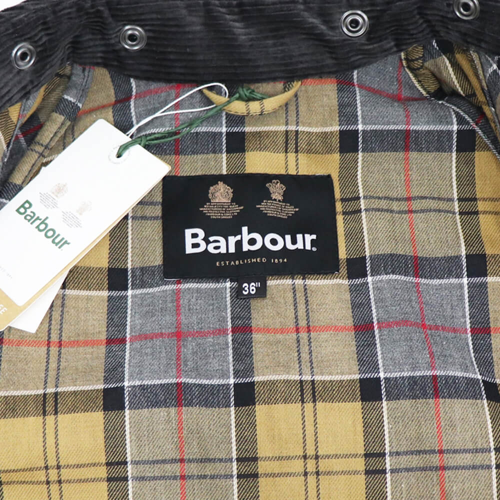 Barbour（バブアー）Bedale / ビデイル OS WAX ガーメント付【グレー