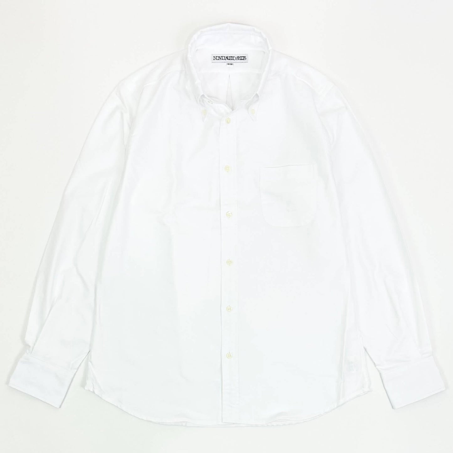 INDIVIDUALIZED SHIRTS（インディヴィジュアライズド シャツ）STANDARD FIT スタンダードフィット ボタンダウン コットン ツイル シャツ【ホワイト】国内正規品