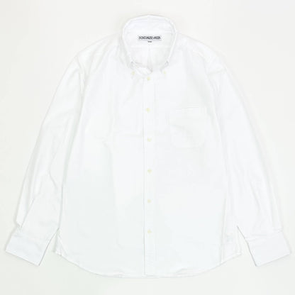 INDIVIDUALIZED SHIRTS（インディヴィジュアライズド シャツ）STANDARD FIT スタンダードフィット ボタンダウン コットン ツイル シャツ【ホワイト】国内正規品