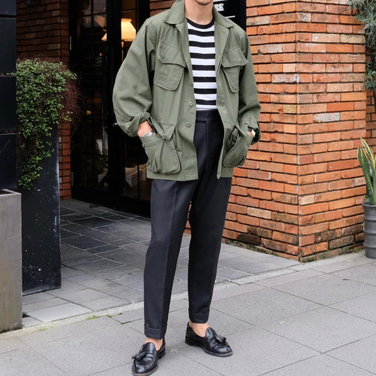 Blu Bre（ブルブレ）ボーダー柄 コットン ニット Tシャツ【ブラック×ホワイト】国内正規品