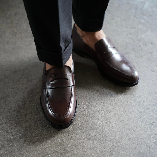 Giotto（ジオット）カーフ シャトーブリアン コインローファー【ブラウン】