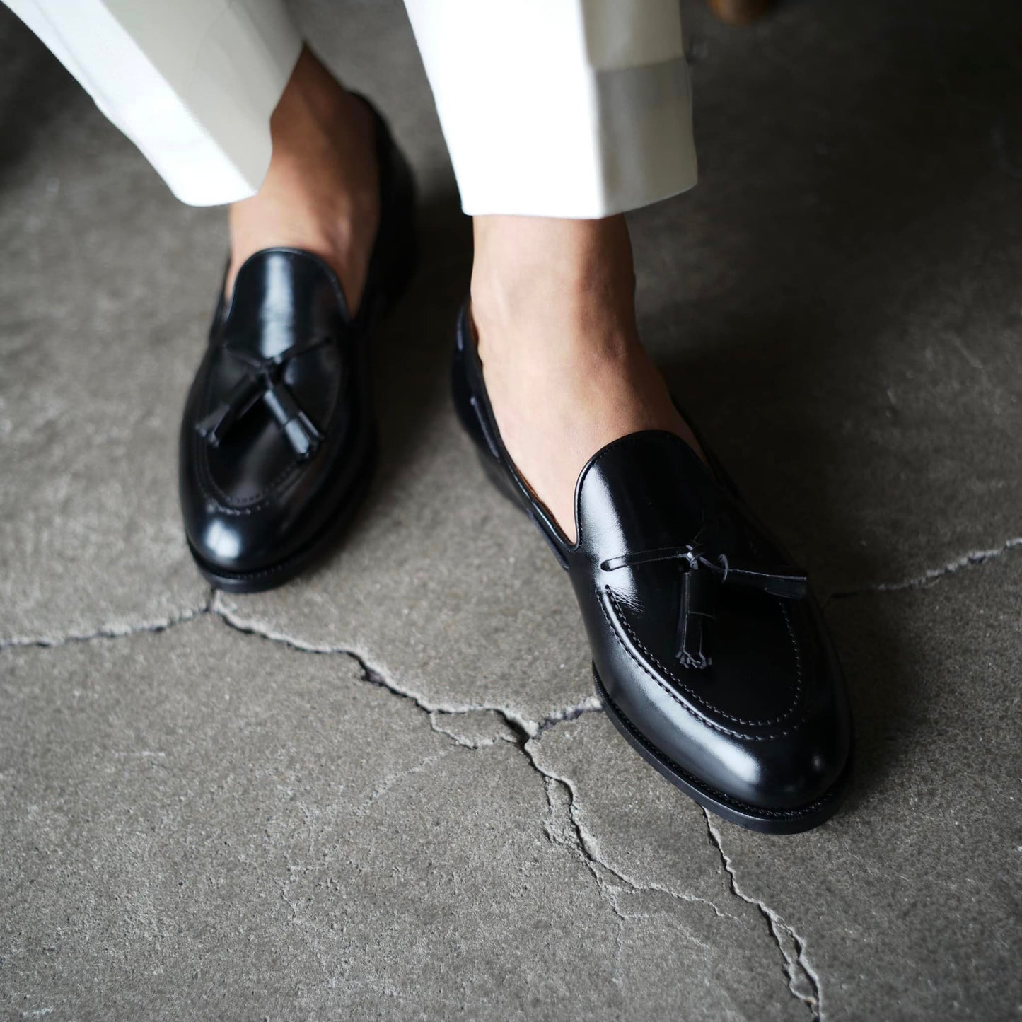 BRUNO（ブルーノ）ボカルーレザー タッセル ローファー【ブラック】正規販売店