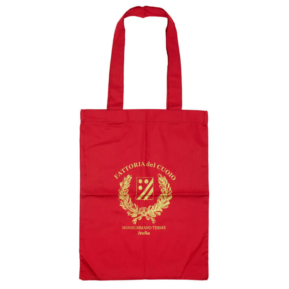 FATTORIA del CUOIO（ファットリアデルクオーイオ）イントレチャート 巾着 レザーバッグ【レッド】国内正規品