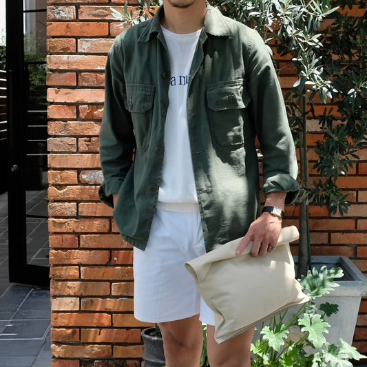 Cisei（シセイ）1210/LD シボ革 リンドス カーフ レザー クラッチバッグ【ベージュbeige】国内正規品