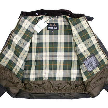 Barbour（バブアー）TRANSPORT WAX / トランスポートワックス MWX1678 ショート丈 オイルド ジャケット ガーメント付【グリーン】国内正規品