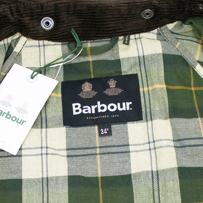 Barbour（バブアー）OVERSIZED WAX BURGHLEY/オーバーサイズ ワックス バーレー MWX1674 ガーメント付【グリーン】国内正規品