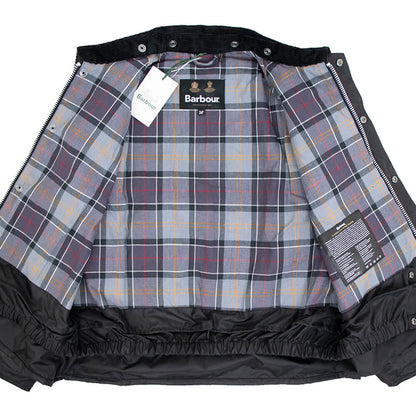Barbour（バブアー）TRANSPORT WAX / トランスポートワックス MWX1678 ショート丈 オイルド ジャケット ガーメント付【ブラック】国内正規品