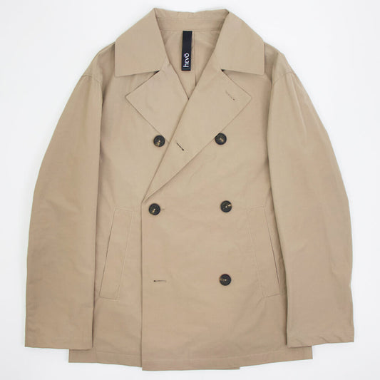 hevo（イーヴォ）TRANI トラーニ ポリエステル コットン ショート丈 ピーコート / ピージャケット【ベージュ】国内正規品