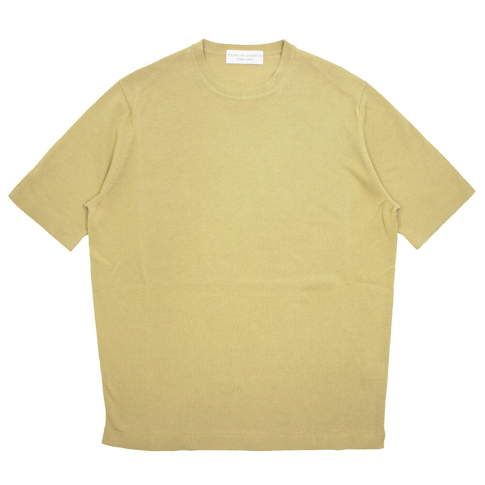 FILIPPO DE LAURENTIIS（フィリッポ デ ローレンティス）ニットTシャツ【ベージュ 】