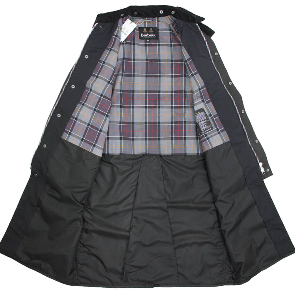 Barbour（バブアー）OVERSIZED WAX BURGHLEY/オーバーサイズ ワックス バーレー MWX1674 ガーメント付【ブラック】国内正規品