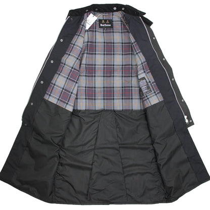 Barbour（バブアー）OVERSIZED WAX BURGHLEY/オーバーサイズ ワックス バーレー MWX1674 ガーメント付【ブラック】国内正規品