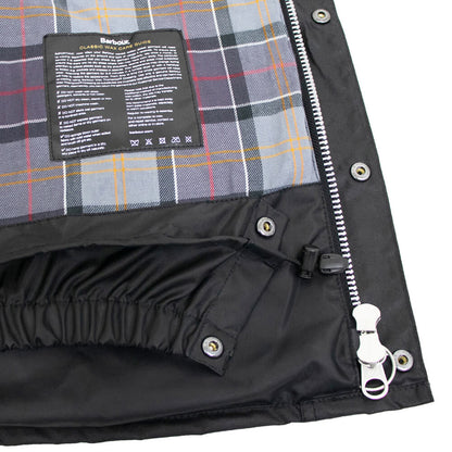 Barbour（バブアー）TRANSPORT WAX / トランスポートワックス MWX1678 ショート丈 オイルド ジャケット ガーメント付【ブラック】国内正規品