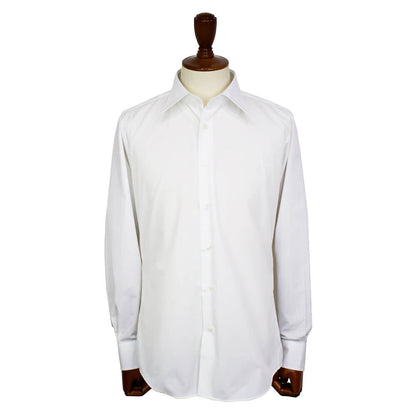 BRUNO（ブルーノ）セミワイドカラー ブロード ドレス シャツ 形態安定加工【ホワイト】