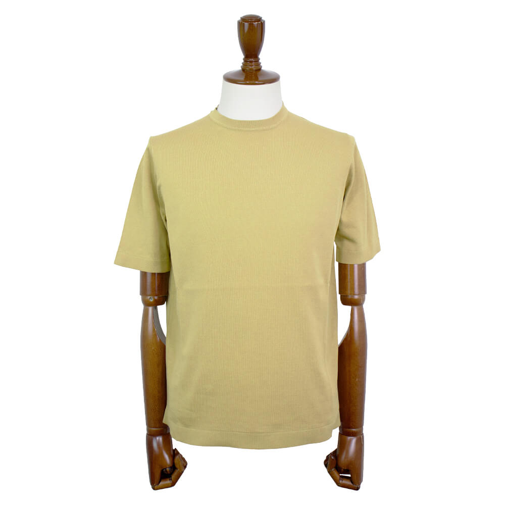 FILIPPO DE LAURENTIIS（フィリッポ デ ローレンティス）ニットTシャツ【ベージュ 】