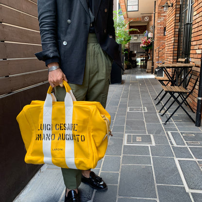 LARDINI（ラルディーニ）ボストンバッグ LARDINI AVIATOR'S KIT BAG【イエロー】