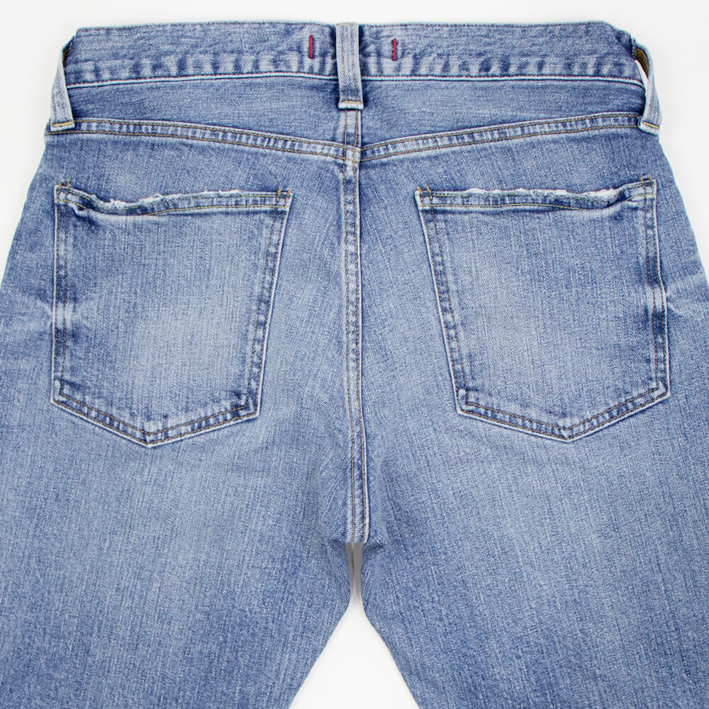 RED CARD TOKYO（レッドカードトウキョウ）Rhythm Slim Tapered リズム スリムテーパード ストレッチ デニム【Vintage Light / ライトインディゴブルー】国内正規品