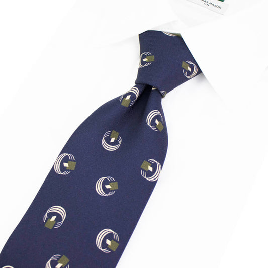 HOLLIDAY&BROWN（ホリデーアンドブラウン）シルク タイ【ネイビー】国内正規品