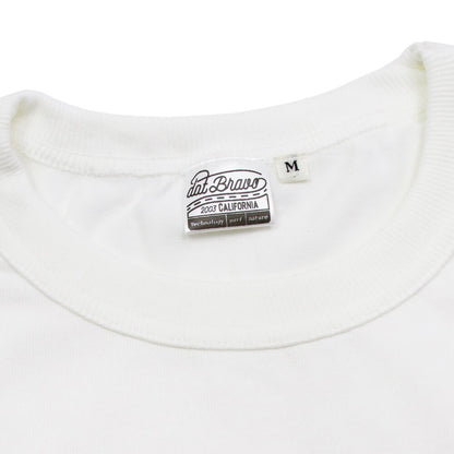 dotBravo（ドットブラーボ）ワンポイント ヘビーオンス クルーネック Tシャツ【ホワイト】国内正規品