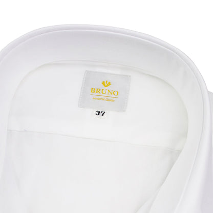 BRUNO（ブルーノ）セミワイドカラー ブロード ドレス シャツ 形態安定加工【ホワイト】