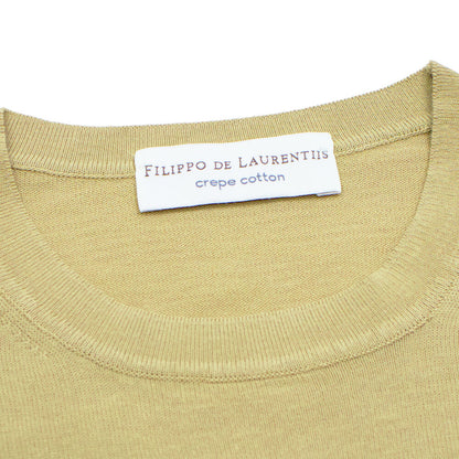 FILIPPO DE LAURENTIIS（フィリッポ デ ローレンティス）ニットTシャツ【ベージュ 】