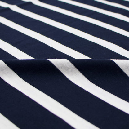 CIRCOLO 1901（チルコロ 1901）ボーダー柄 ストレッチ コットン Tシャツ【ネイビー×ホワイト】国内正規品