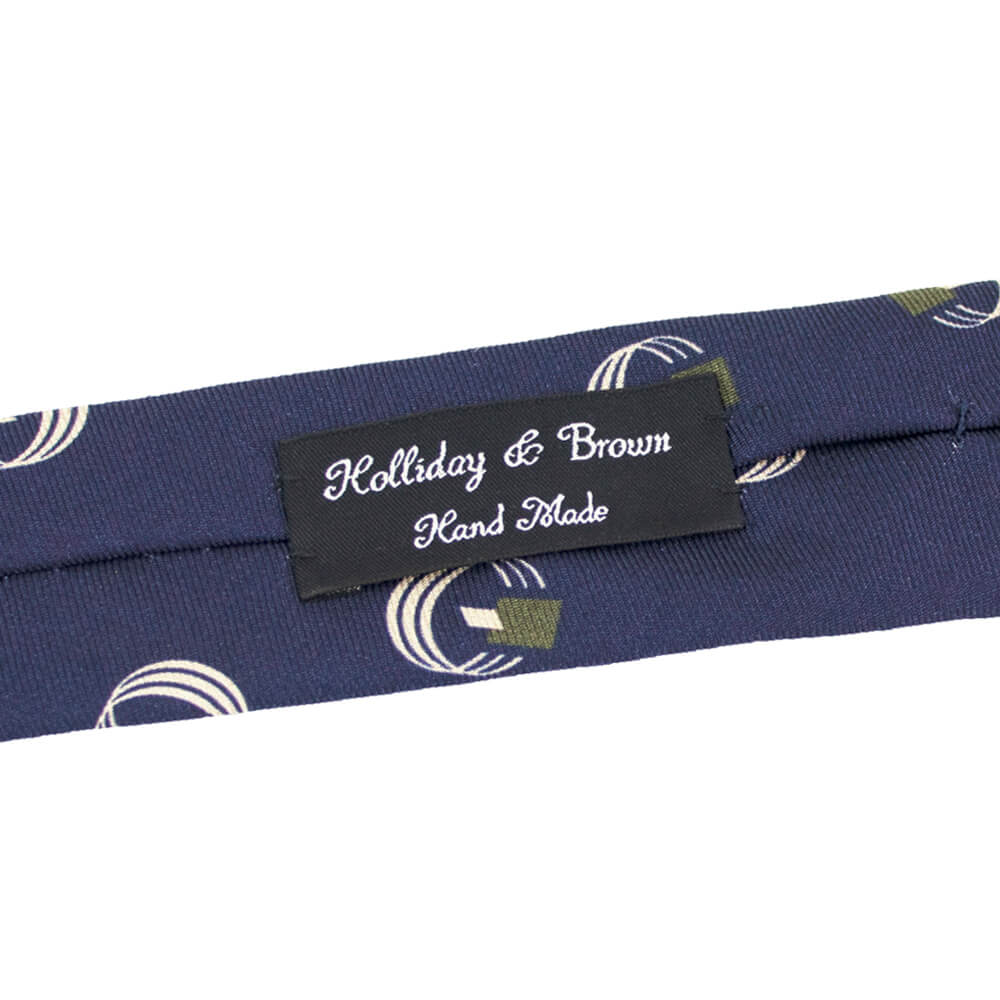 HOLLIDAY&BROWN（ホリデーアンドブラウン）シルク タイ【ネイビー