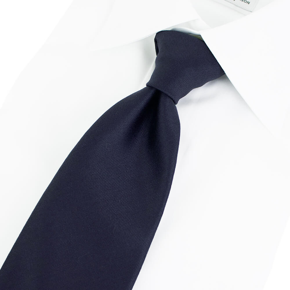 BRUNO（ブルーノ）スフォデラートトレピエゲ ウールタイ DORMEUIL ドーメル 生地使用 トレピエゲ 三つ折り ウール ネクタイ【ネイビー】正規販売店