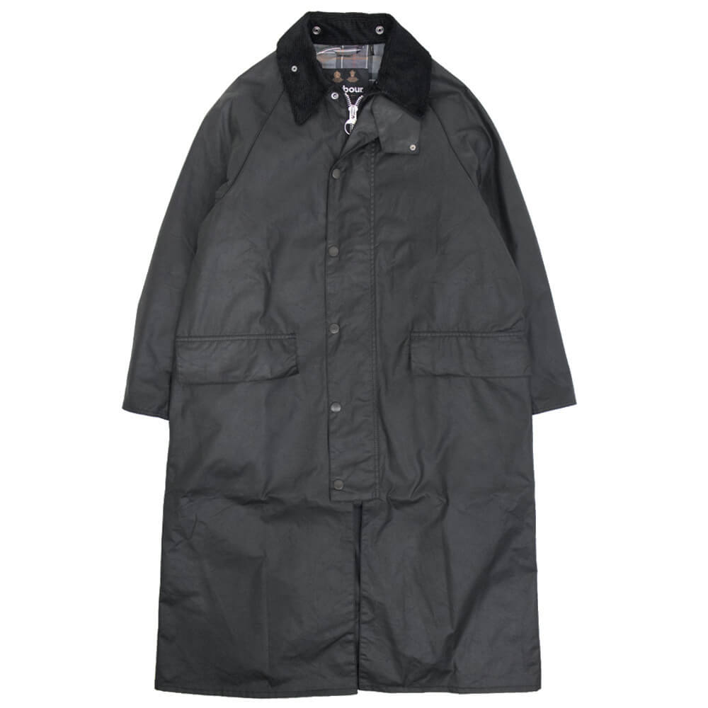 Barbour（バブアー）OVERSIZED WAX BURGHLEY/オーバーサイズ ワックス バーレー MWX1674 ガーメント付【ブラック】国内正規品