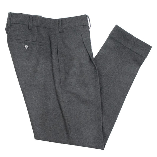 BORELIO（ボレリオ）ワンプリーツ テーパード パンツ スラックス【ミディアムグレー】国内正規品