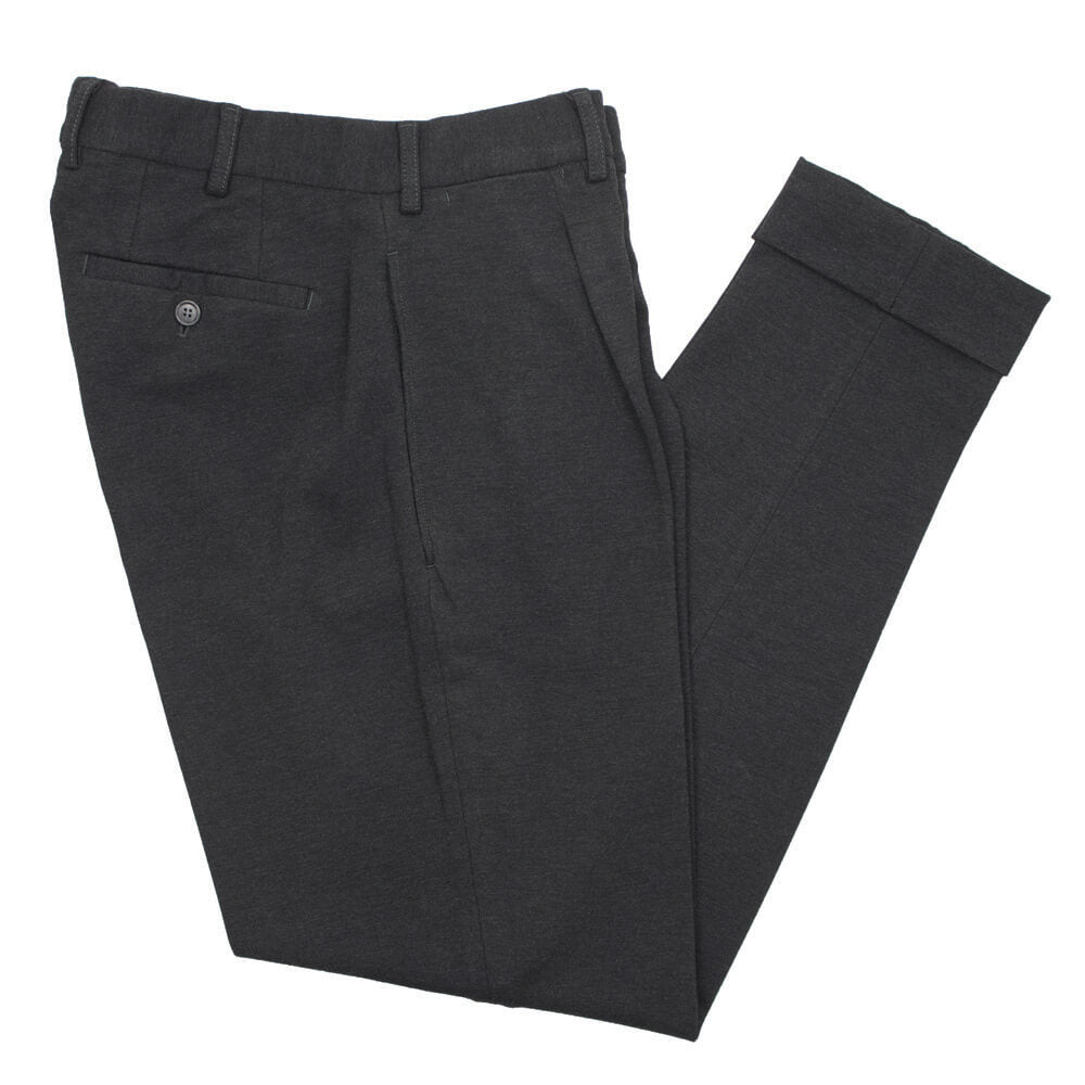 BORELIO（ボレリオ）ワンプリーツ テーパード パンツ スラックス【チャコールグレー】国内正規品