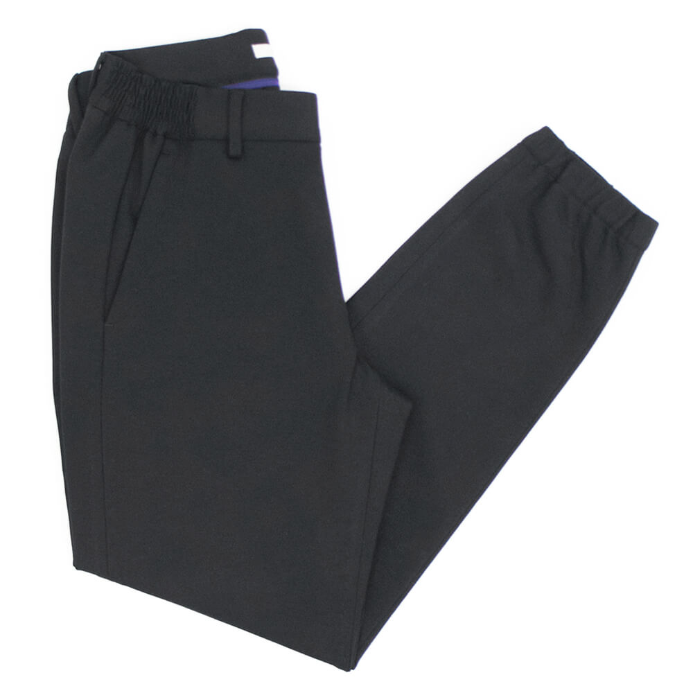 giabsarchivio（ジャブスアルキヴィオ）GIORGIONE ジョルジオーネ スタンダード ジャージー リブ パンツ【ブラック】国内正規品