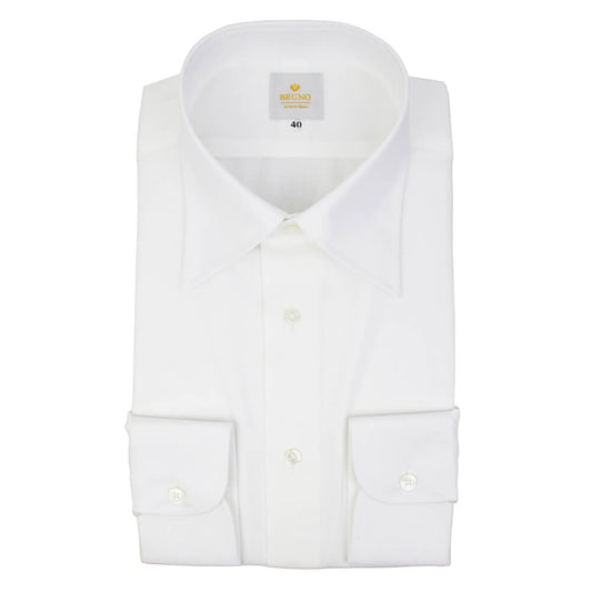 BRUNO（ブルーノ）セミワイドカラー オックスフォード ドレス シャツ 形態安定加工【ホワイト】