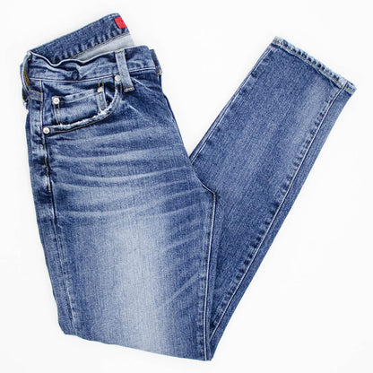 RED CARD TOKYO（レッドカードトウキョウ）Rhythm Slim Tapered リズム スリムテーパード ストレッチ デニム【Vintage Mid / インディゴブルー】国内正規品