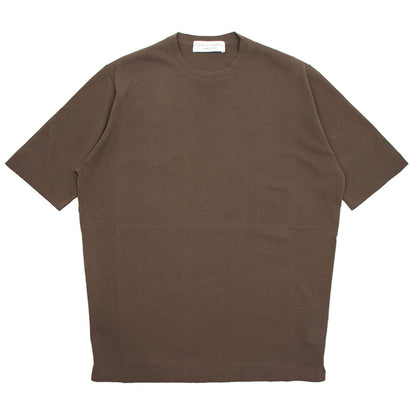 FILIPPO DE LAURENTIIS（フィリッポ デ ローレンティス）ニットTシャツ【ブラウン】