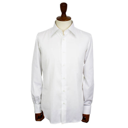 BRUNO（ブルーノ）セミワイドカラー オックスフォード ドレス シャツ 形態安定加工【ホワイト】