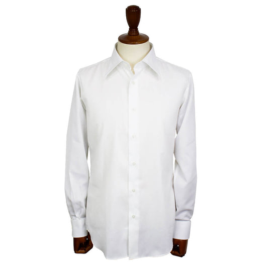 BRUNO（ブルーノ）セミワイドカラー オックスフォード ドレス シャツ 形態安定加工【ホワイト】