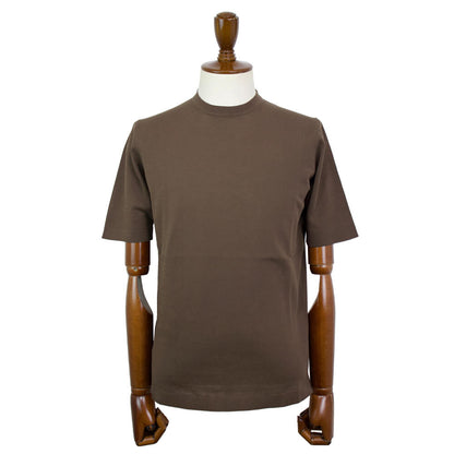 FILIPPO DE LAURENTIIS（フィリッポ デ ローレンティス）ニットTシャツ【ブラウン】