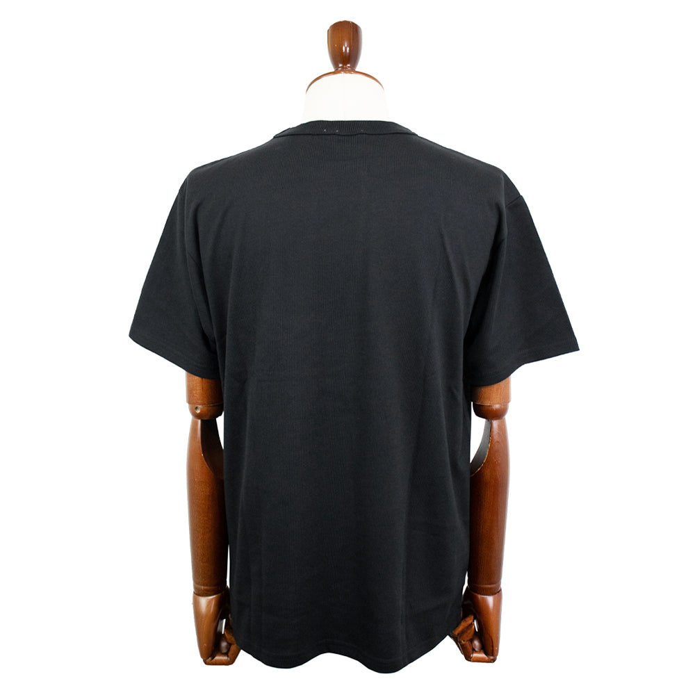 dotBravo（ドットブラーボ）ワンポイント ヘビーオンス クルーネック Tシャツ【ブラック】国内正規品