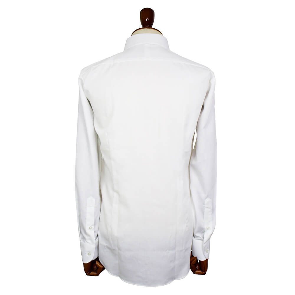 BRUNO（ブルーノ）セミワイドカラー オックスフォード ドレス シャツ 形態安定加工【ホワイト】